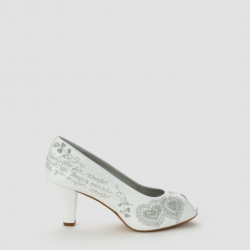 Sapato Dália (branco prata)