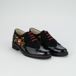Sapato Zínia Preto (preto multicolor)